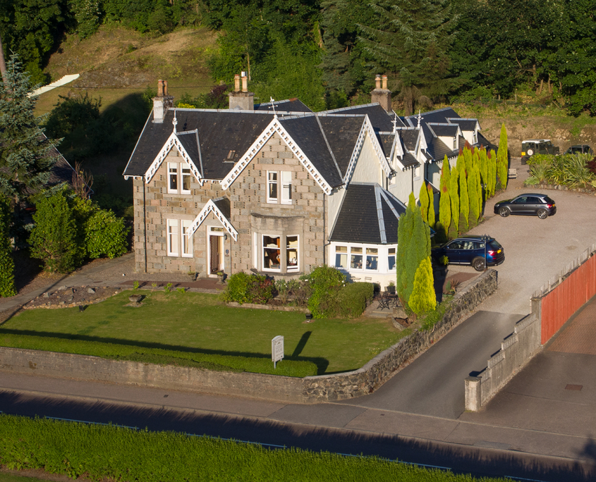 Aerial view of Buccleuch Guesthouse